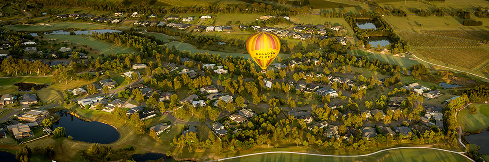 Ballooning Over the Vintage Golf Club